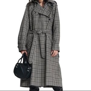 RAG & BONE HARRIS PLAID TRENCH COAT NWT
